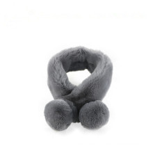 China factory wholesale Best winter warm handwork rabbit fur ball scarf for ladies women